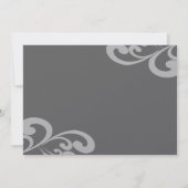 Swirly uw foto bruiloft uitnodiging (Achterkant)
