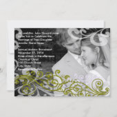 Swirly uw foto bruiloft uitnodiging (Voorkant)