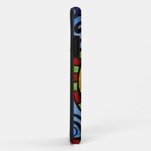 Swirly Whimsical Moon iphone case (Achterkant/rechts)