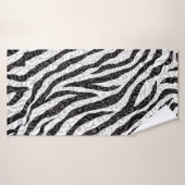 Swirly Zebra-ontwerp Badhanddoek (Badhanddoek)