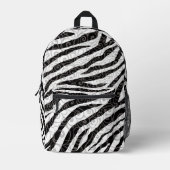 Swirly Zebra-ontwerp Bedrukte Rugzak (Voorkant)