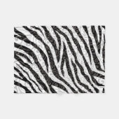 Swirly Zebra-ontwerp Fleece Deken (Voorkant (Horizontaal))
