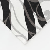 Swirly Zebra-ontwerp Fleece Deken (Hoek)