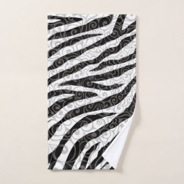 Swirly Zebra-ontwerp Handdoek