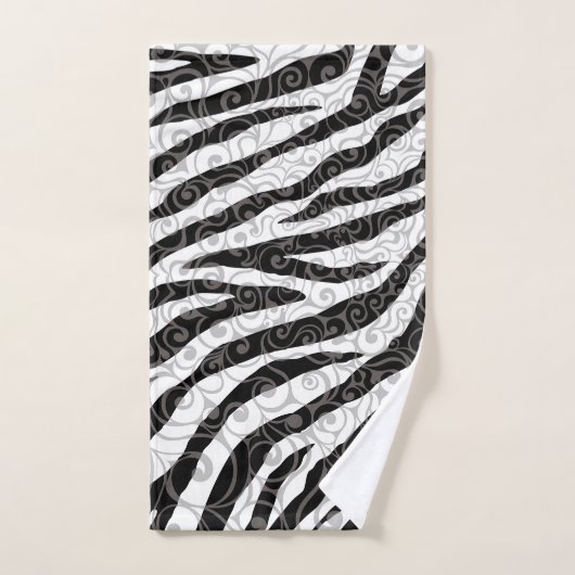 Swirly Zebra-ontwerp Handdoek (Handdoek)