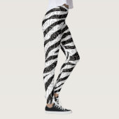 Swirly Zebra-ontwerp Leggings (Rechts)