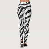 Swirly Zebra-ontwerp Leggings (Achterkant)