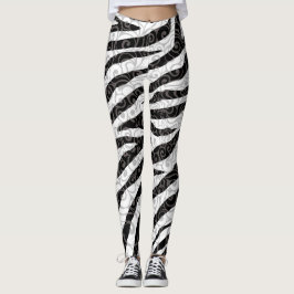 Swirly Zebra-ontwerp Leggings