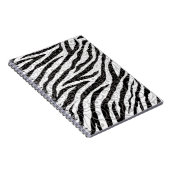 Swirly Zebra-ontwerp Notitieboek (Rechterzijde)