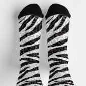 Swirly Zebra-ontwerp Sokken (Top)