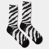 Swirly Zebra-ontwerp Sokken (Rechts)