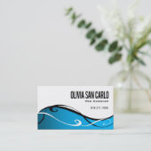 SWirlygig Web Designer-bedrijfskaartsjabloon Visitekaartje (Staand voorkant)