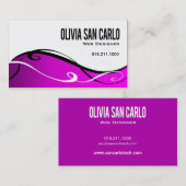 SWirlygig Web Designer-bedrijfskaartsjabloon Visitekaartje (Voorkant / Achterkant)