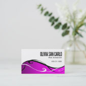 SWirlygig Web Designer-bedrijfskaartsjabloon Visitekaartje (Staand voorkant)