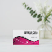 SWirlygig Web Designer-bedrijfskaartsjabloon Visitekaartje (Staand voorkant)