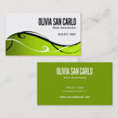 SWirlygig Web Designer-bedrijfskaartsjabloon Visitekaartje (Voorkant / Achterkant)
