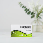 SWirlygig Web Designer-bedrijfskaartsjabloon Visitekaartje (Staand voorkant)