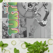 Swish-a-wssshh Action Turtlecat Manga Toned Theedoek (Gevouwen)