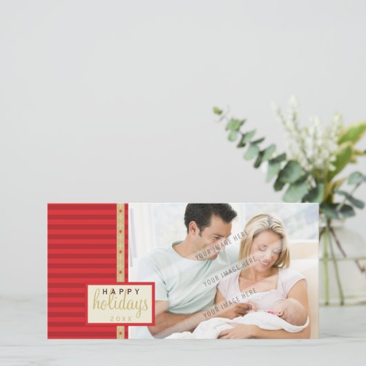 SWISH HOLIDAY PHOTOCARD:: wegwijzer 1L Feestdagenkaart (Staand voorkant)