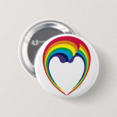 swish_rainbow_face_8x11 ronde button 5,7 cm (Voorkant /achterkant)