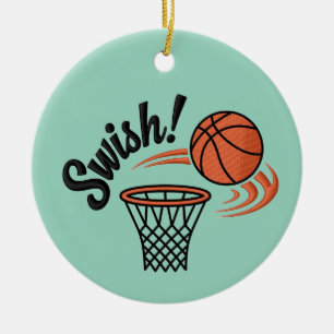 Swish Slam Dunk: basketbalstijl Keramisch Ornament
