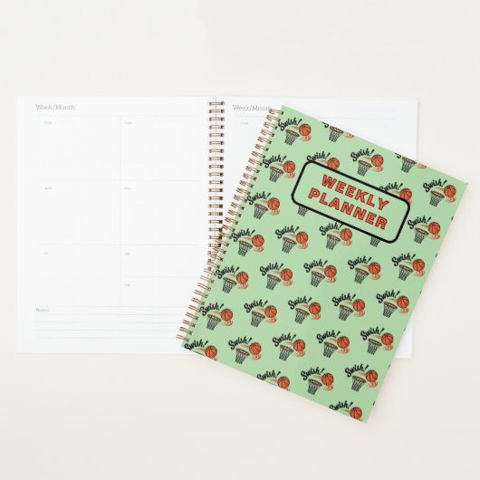 Swish Slam Dunk:  basketbalstijl Planner (Display)