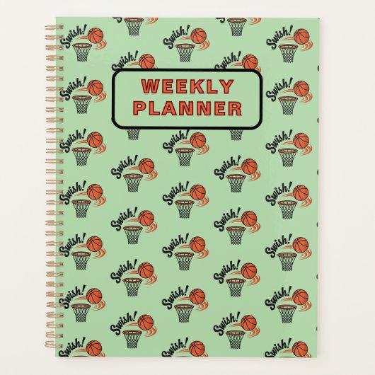 Swish Slam Dunk: basketbalstijl Planner (Voorkant)