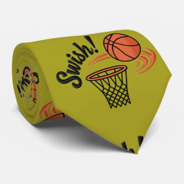 Swish Slam Dunk: basketbalstijl Stropdas