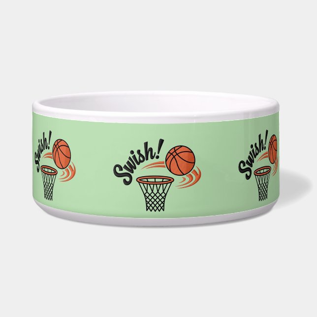 Swish Slam Dunk:  basketbalstijl Voerbakje (Voorkant)