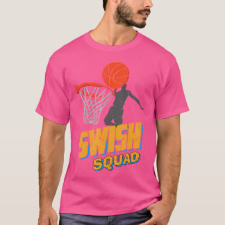 Swish Squad Kinder Basketball Player T-shirt