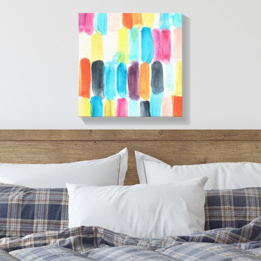 Swish Swatch I Canvas Afdruk (Insitu (Slaapkamer))