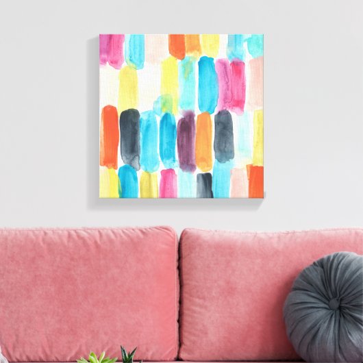 Swish Swatch I Canvas Afdruk (Insitu (Woonkamer))