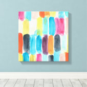 Swish Swatch I Canvas Afdruk (Insitu (Houten vloer))