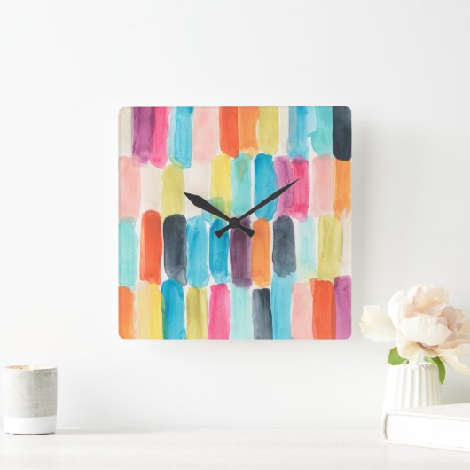 Swish Swatch I Vierkante Klok (Huis)