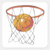 Swish Vierkante Sticker (Voorkant)