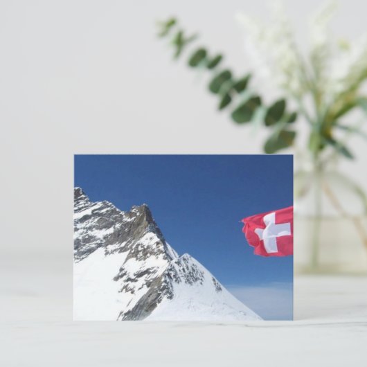 SWISS ALPS BRIEFKAART (Staand voorkant)
