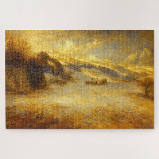 Swiss Alps Snowy Mountain Turner Art Puzzle Legpuzzel (Horizontaal)