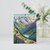 Swiss Alps Switzerland Travel Briefkaart (Staand voorkant)