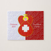 Swiss Angel Blonde Hair, onder druk van de vlag Legpuzzel (Horizontaal)