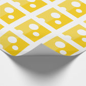 Swiss Cheese Funny Wrapping Paper Kawaii Food Cadeaupapier (Hoek)