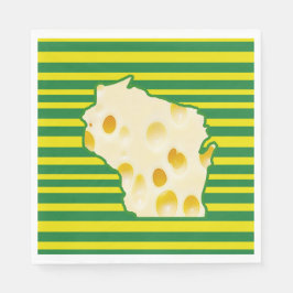 Swiss Cheese Head Wisconsin Party Servetten