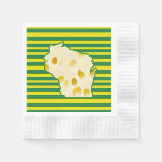 Swiss Cheese Head Wisconsin Party Servetten (Voorkant)
