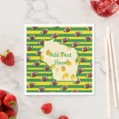 Swiss Cheese Head Wisconsin Party Servetten (Insitu)