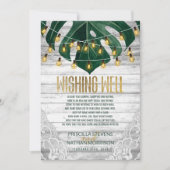 Swiss Cheese Leaf String Lights Kant die goed wens Kaart (Voorkant)