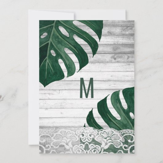 Swiss Cheese Leaf String Lights Lace Gold Sweet 16 Kaart (Achterkant)