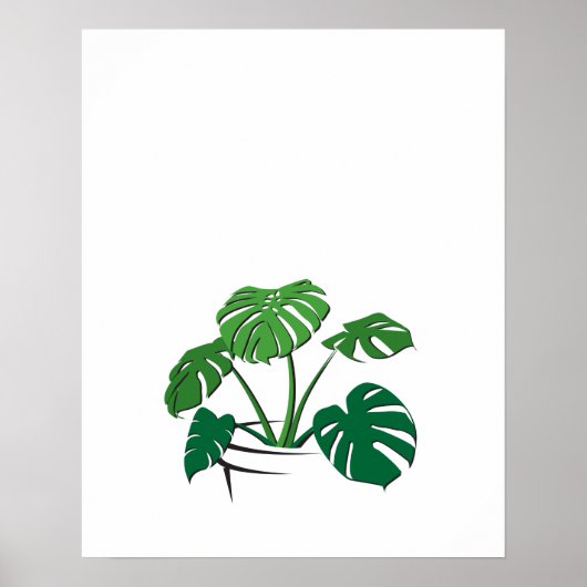 Swiss Cheese Plant Print (Voorkant)