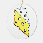 SWISS CHEESE WEDGE ROUND ORNAMENT (Links)