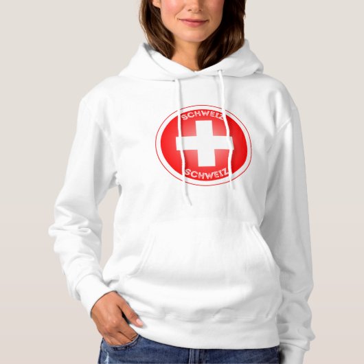 Swiss Cross Schweiz Hoodie (Voorkant)