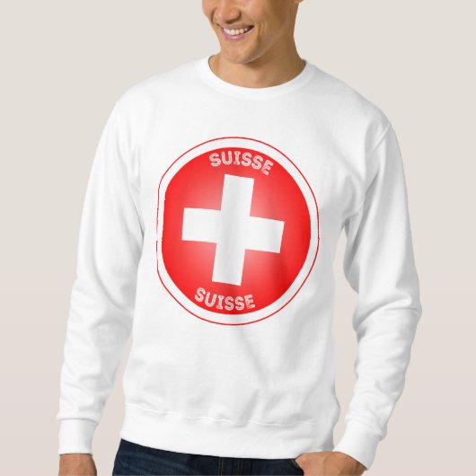 Swiss Cross Suisse Circle Shape Trui (Voorkant)