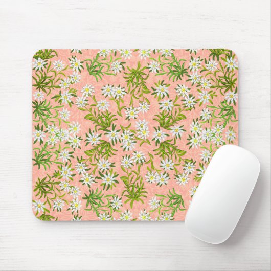 Swiss Edelweiss Alpine Flowers Mousepad Muismat (Met muis)